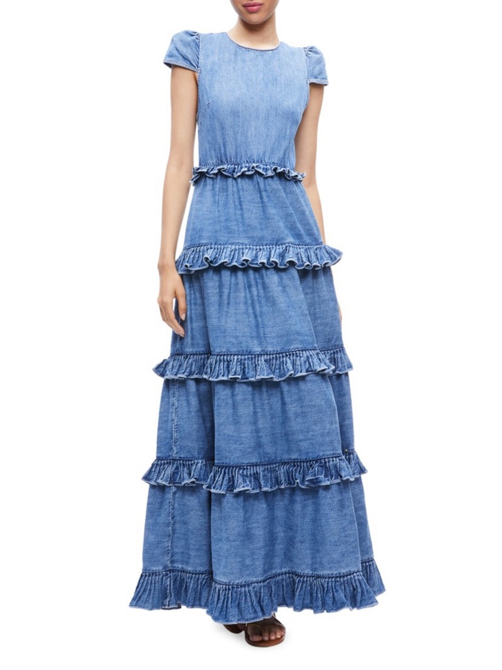 Alice + Olivia Cadby Denim Maxi Dress